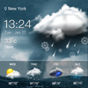 Wettervorhersage Widget Zeichen