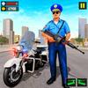 Police Moto Bike Chase Zeichen