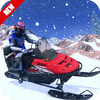 Schnee-ATV-Radrennen Zeichen