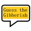 Guess the gibberish game - word games / challenge Zeichen