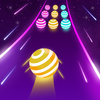 Dancing Ball Color - Road Run Game Zeichen