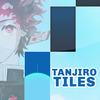 Anime Piano Demon Slayer Tanjiro Tiles Zeichen