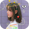 Live face sticker sweet camera Zeichen