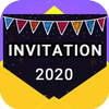 Invitation maker 2020 Birthday & Wedding card Free Zeichen