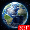 Earth Map 2021 - Live Satellite View, World Map 3D Zeichen