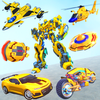 Flying Jet Robot Car Transform Games Zeichen